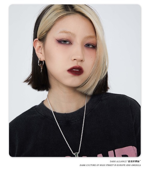 「A'GEM9」 半袖Tシャツ L ブラック メンズ_画像4