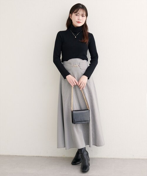 「natural couture」 フレアスカート FREE ブラック レディース_画像5