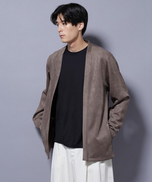 NANO universe（ナノ・ユニバース） レザージャケット S グレー系
