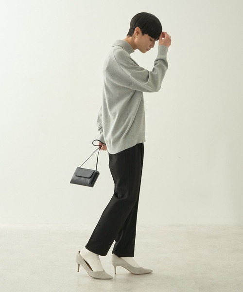「AMERICAN HOLIC」 長袖ニット L ブルー レディース_画像4
