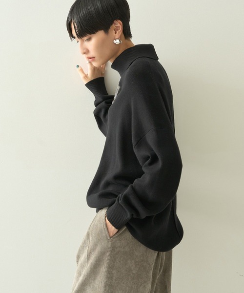 「AMERICAN HOLIC」 長袖ニット L ブルー レディース_画像6