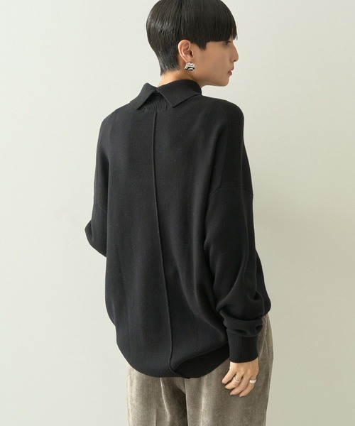 「AMERICAN HOLIC」 長袖ニット L ブルー レディース_画像7