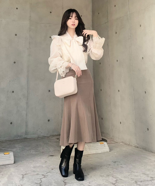 「titty＆Co. PETIT」 長袖ブラウス FREE アイボリー レディース_画像4