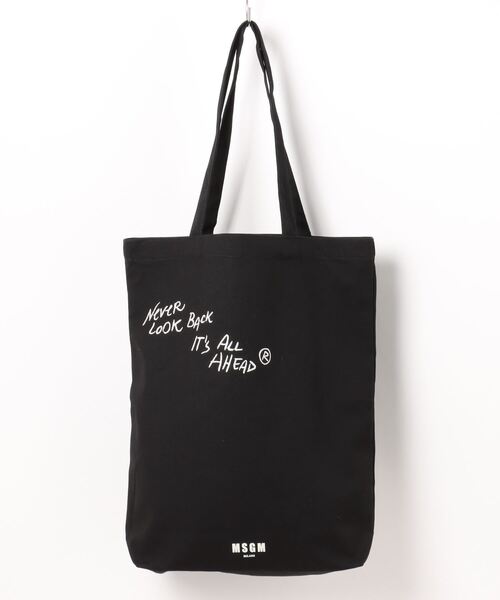 MSGM（エムエスジーエム） トートバッグ ONE SIZE ブラック メンズ 