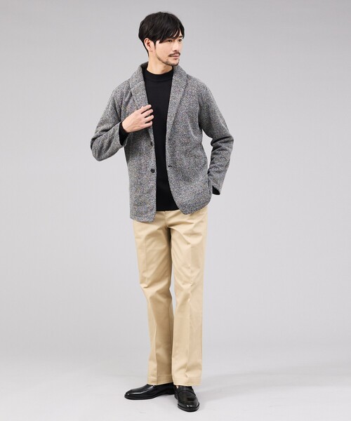 「ABAHOUSE GRAY」 長袖ニット 48 ブラック メンズ_画像9