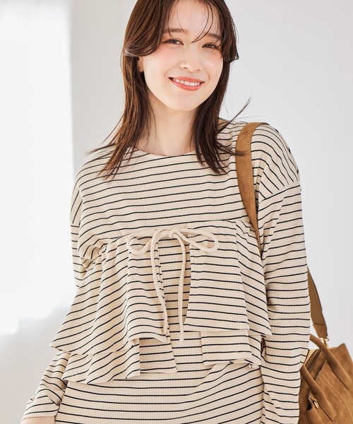 ♡♡♡出品 studio CLIP（スタディオクリップ） tシャツ マルチWAYフリル付きプル