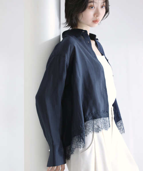 La TOTALITE（ラ トータリテ） ブラウス シャツ 「洗える」レース