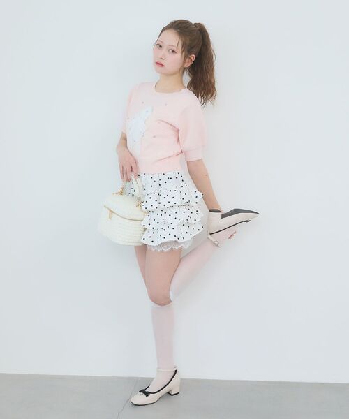 MAJESTIC LEGON（マジェスティックレゴン） スカート 裾レースバリエ