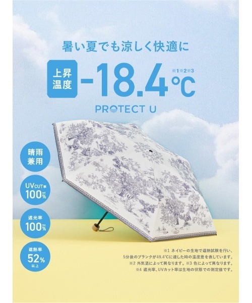 SNIDEL HOME 折りたたみ傘 「SNIDEL HOME×PROTECT U」晴雨兼用折り畳み