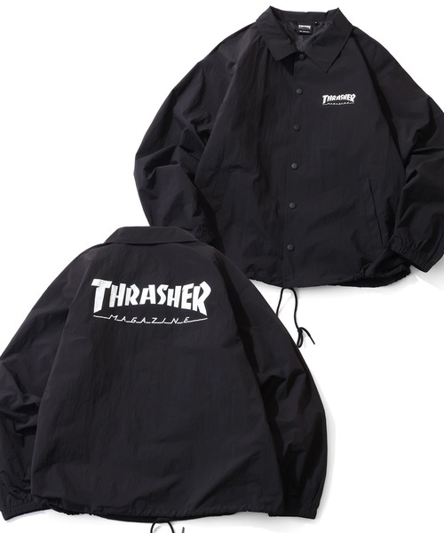 THRASHER（スラッシャー） コーチジャケット M ブラック メンズ