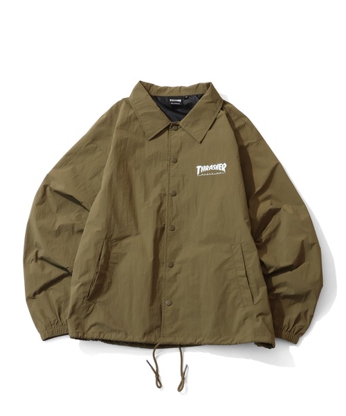 THRASHER（スラッシャー） コーチジャケット M ブラック メンズ
