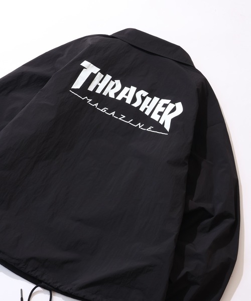 THRASHER（スラッシャー） コーチジャケット M ブラック メンズ