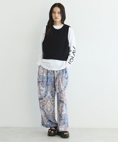 パンツ ペイズリー柄プリントワイドパンツ レディース : ZOZOTOWN パンツ ペイズリー柄プリントワイドパンツ レディース : ZOZOTOWN