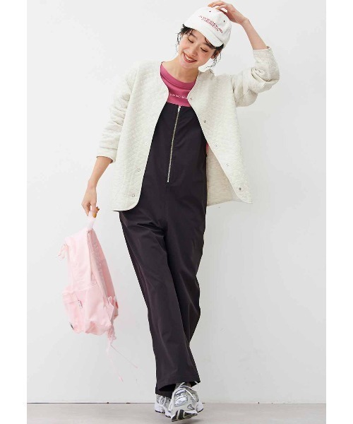 「Live in comfort」 オーバーオール XXX-LARGE ブラック レディース_画像8