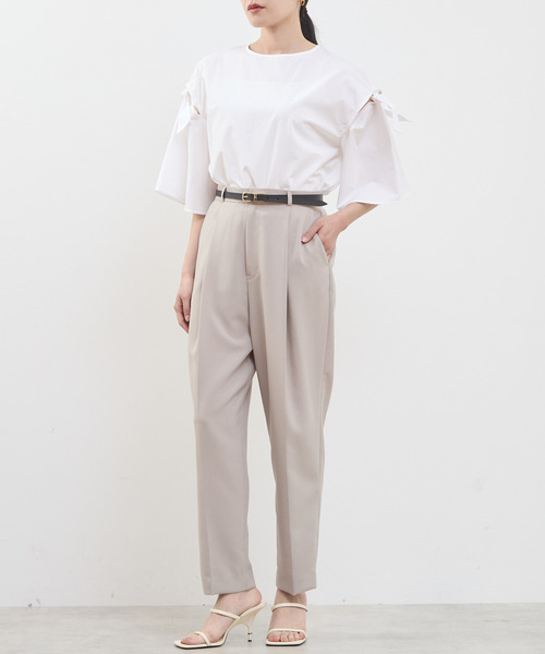 Tiara（ティアラ） パンツ ペグトップパンツ レディース : ZOZOTOWN