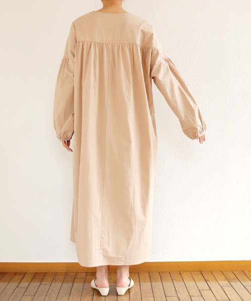 「andme」 「alma design」長袖ワンピース M グリーン系その他 レディース_画像5