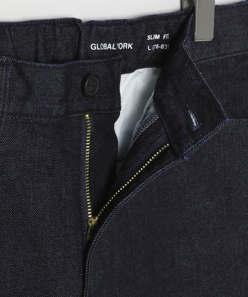 「GLOBAL WORK」 デニムパンツ L ネイビー メンズ_画像6