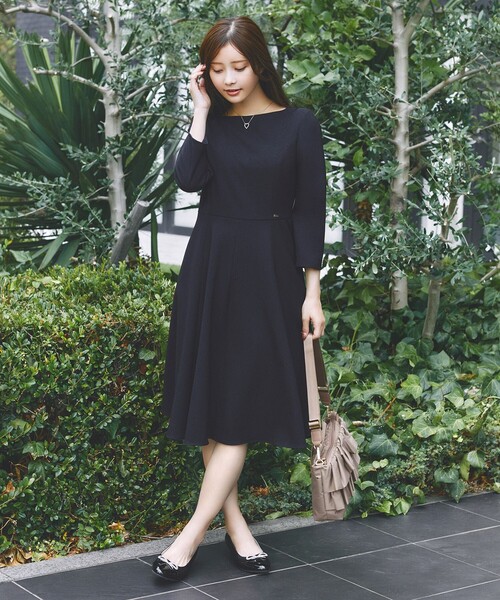 TOCCA（トッカ） 7分袖ワンピース 00 ピンク レディース : ZOZOTOWN