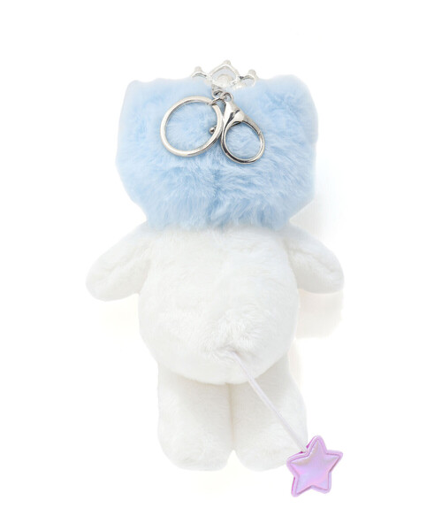 新品未使用 LA MERラメール　バッグチャーム ぬいぐるみ ホワイト SLAP SLIP（スラップスリップ） キーホルダー 「スラプリ」妖精