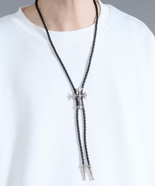 クロスループタイ925 Ellno Loset（エルノロゼット） ネックレス cross motif loop tie