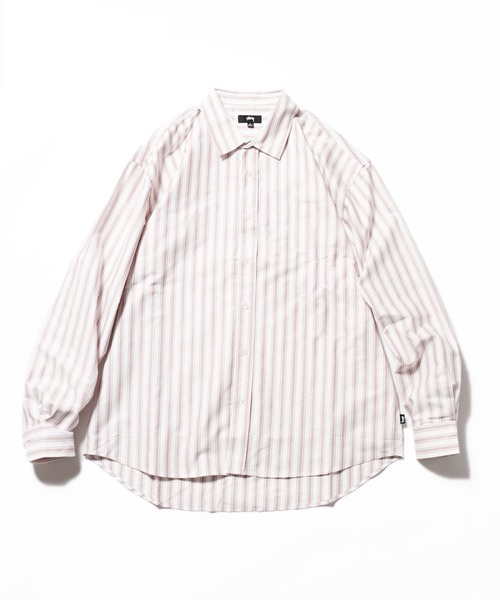 STUSSY（ステューシー） 長袖シャツ S ピンク メンズ : ZOZOTOWN Yahoo
