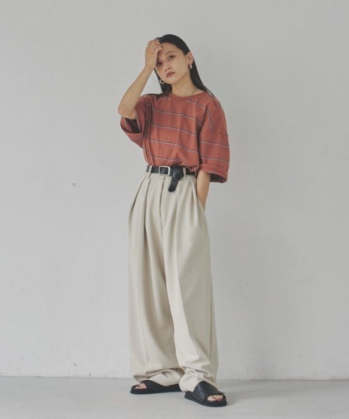 「TODAYFUL」 半袖Tシャツ FREE グリーン レディース_画像2