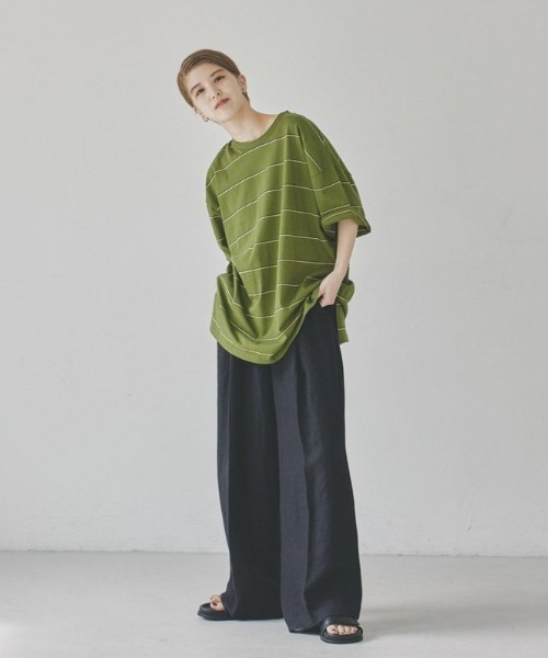 「TODAYFUL」 半袖Tシャツ FREE グリーン レディース_画像5