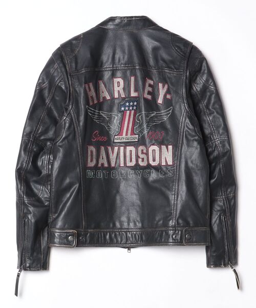 HARLEY-DAVIDSON レザージャケット ブラック Harley Davidson（ハーレー・ダビッドソン） 「Harley-Davidson