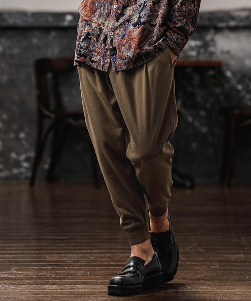 パンツ mp15106-Brushed Tuck Slub Jogger Pants ジョガーパンツ(A71326cmb) メンズの画像