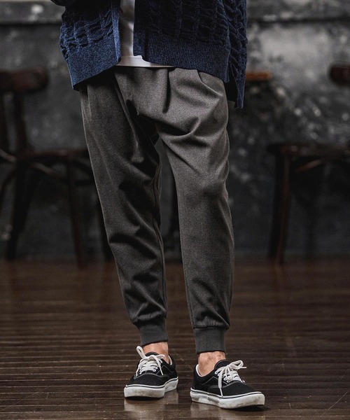 パンツ mp15106-Brushed Tuck Slub Jogger Pants ジョガーパンツ(A71326cmb) メンズの画像
