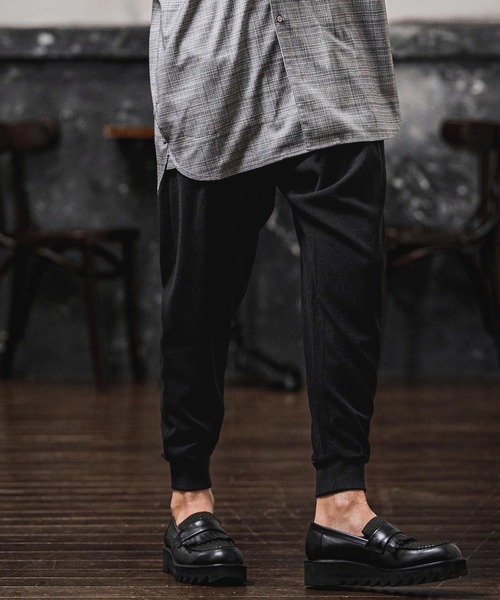 パンツ mp15106-Brushed Tuck Slub Jogger Pants ジョガーパンツ(A71326cmb) メンズの画像
