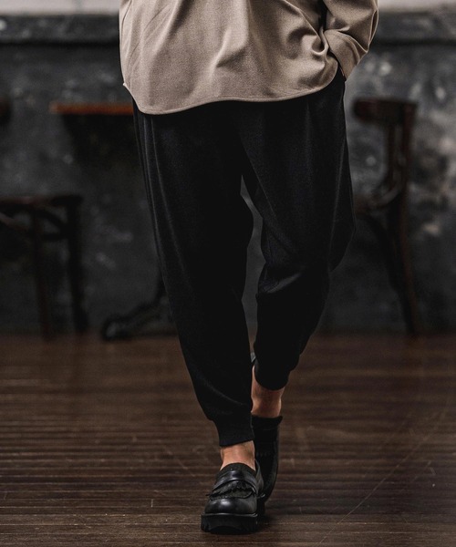 パンツ mp15106-Brushed Tuck Slub Jogger Pants ジョガーパンツ(A71326cmb) メンズの画像