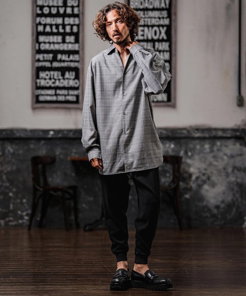 パンツ mp15106-Brushed Tuck Slub Jogger Pants ジョガーパンツ(A71326cmb) メンズの画像