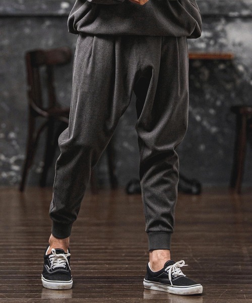 パンツ mp15106-Brushed Tuck Slub Jogger Pants ジョガーパンツ(A71326cmb) メンズの画像