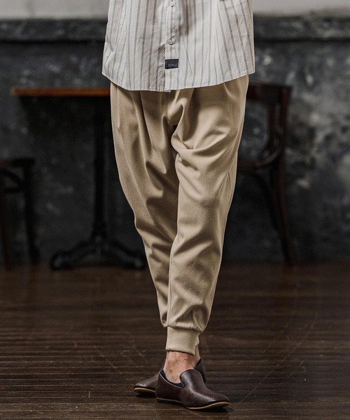 パンツ mp15106-Brushed Tuck Slub Jogger Pants ジョガーパンツ(A71326cmb) メンズの画像