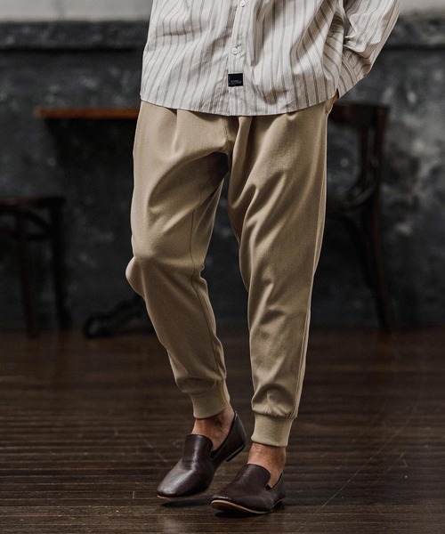 パンツ mp15106-Brushed Tuck Slub Jogger Pants ジョガーパンツ(A71326cmb) メンズの画像