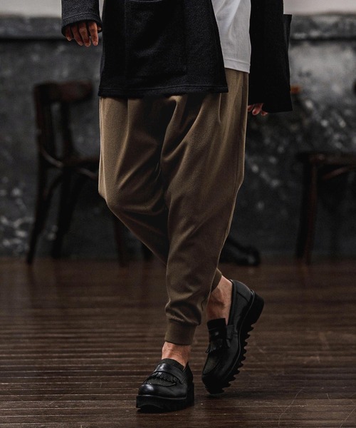 パンツ mp15106-Brushed Tuck Slub Jogger Pants ジョガーパンツ(A71326cmb) メンズの画像