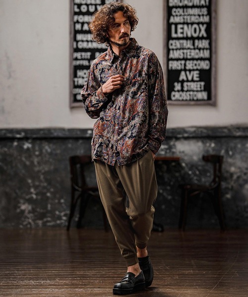 パンツ mp15106-Brushed Tuck Slub Jogger Pants ジョガーパンツ(A71326cmb) メンズの画像