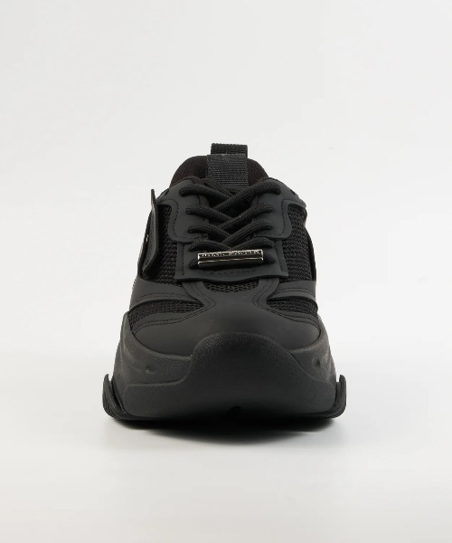 「STEVE MADDEN」 ローカットスニーカー 8.5 ブラック×ホワイト レディース_画像3
