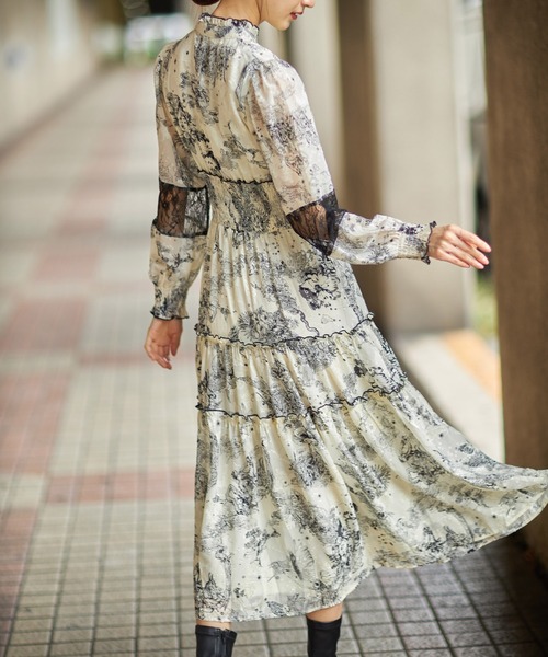 「tocco closet」 長袖ワンピース M アイボリー レディース_画像5