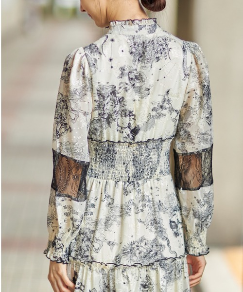 「tocco closet」 長袖ワンピース M アイボリー レディース_画像7