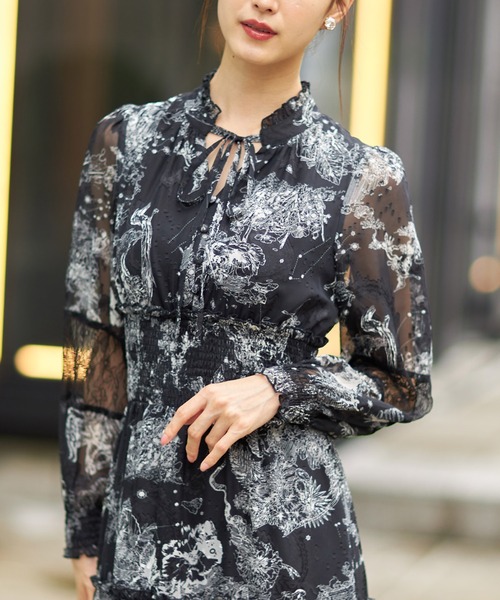 「tocco closet」 長袖ワンピース M アイボリー レディース_画像8
