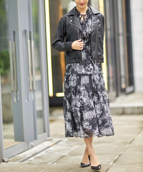「tocco closet」 長袖ワンピース M アイボリー レディース_画像9