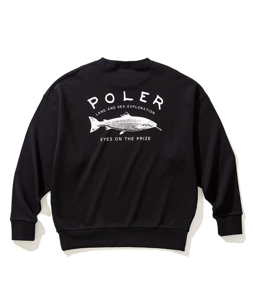 「POLeR」 スウェットカットソー LARGE グリーン メンズ_画像2