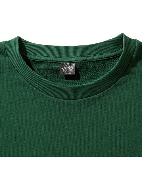「POLeR」 スウェットカットソー LARGE グリーン メンズ_画像9