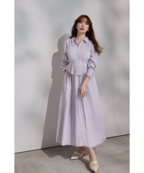 Her lip to ワンピース S Her lip to 長袖ワンピース S パープル レディース : ZOZOTOWN Yahoo