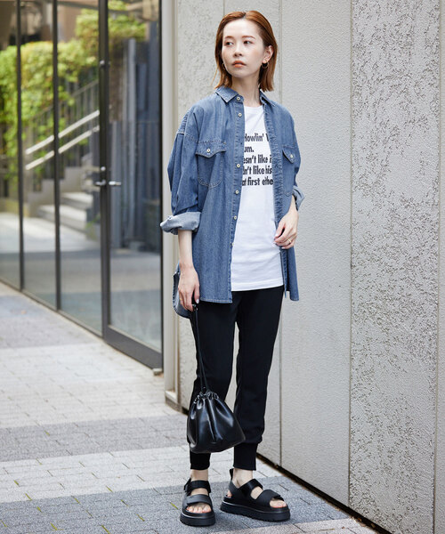 SLOBE IENA（スローブイエナ） 長袖シャツ FREE サックスブルー
