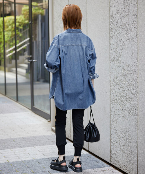 SLOBE IENA（スローブイエナ） 長袖シャツ FREE サックスブルー