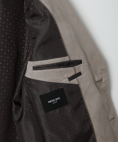 「MEN'S BIGI」 テーラードジャケット 01 ボルドー メンズ_画像3