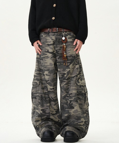 「WESTBOY」 カーゴパンツ M グレー メンズ_画像2